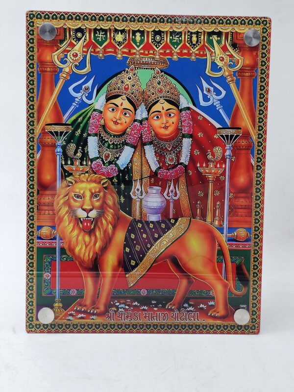 Religious Acrylic Photo Frame – Chamunda Mataji
